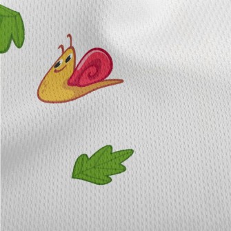 Mini Snail Leaves Athletic Mesh Flat Back