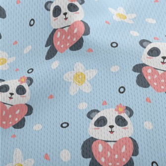 Smiling Panda Athletic Mesh Flat Back