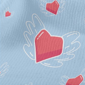 Hand Drawn Love Wings Terry