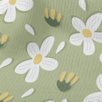 Simple Small White Flowers Terry