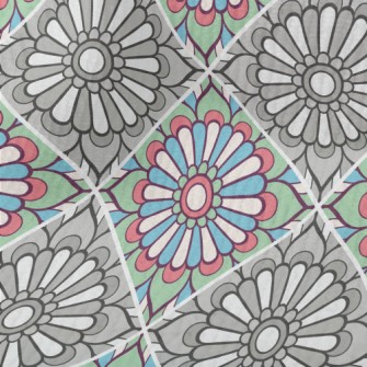 Contrasting Color Flowers Terry