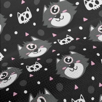 Halloween One-eyed Cat Performance Linen