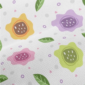 Irregular Flowers Performance Linen