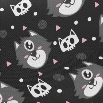 Halloween One-eyed Cat Twill