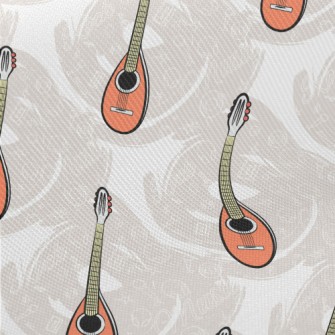 Small Cute Guitar Twill