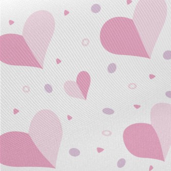 Geometric Color Matching Heart Twill