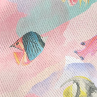 Watercolor Stained Fish Standard Corduroy