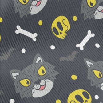 Evil Cat Skeleton Standard Corduroy