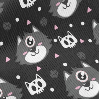 Halloween One-eyed Cat Standard Corduroy