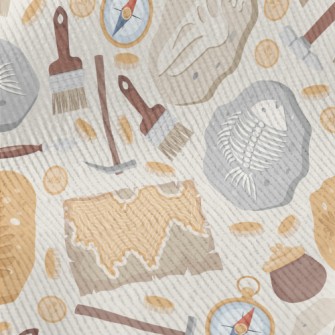 Digging For Dinosaur Fish Foss Standard Corduroy