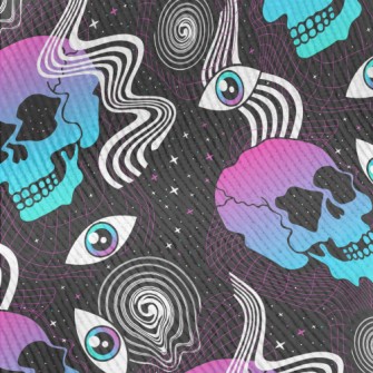 Psychedelic Eyes Skull Standard Corduroy