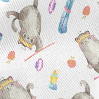 Sports Yoga Cat Standard Corduroy