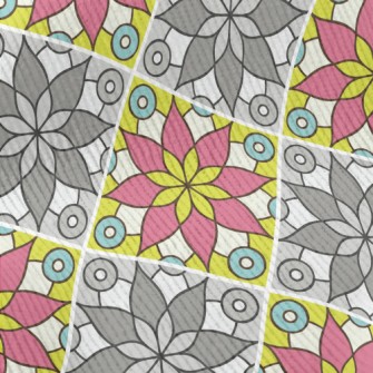 High Contrast Flowers Standard Corduroy