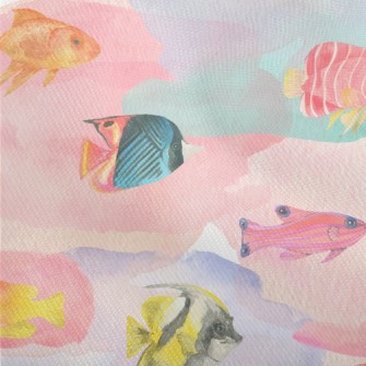 Watercolor Stained Fish Dobby