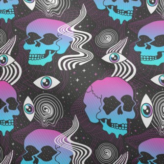 Psychedelic Eyes Skull Dobby