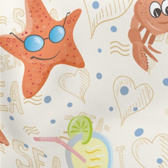Crab And Starfish Stretch Ponte