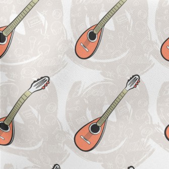 Small Cute Guitar Stretch Ponte