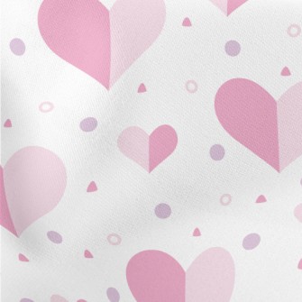 Geometric Color Matching Heart Stretch Ponte