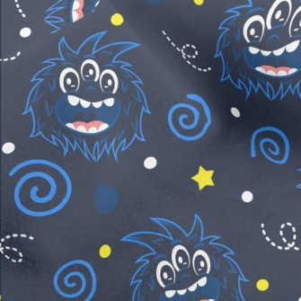 Roaring Three-Eyed Monster Micro Fleece