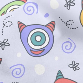 Big-eyed Horned Monster Micro Fleece