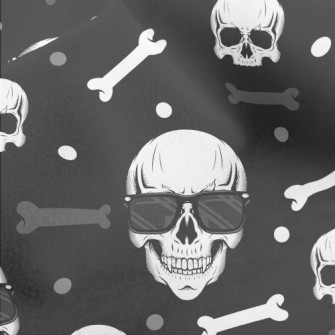 Skull Wearing Sunglasses Micro Fleece