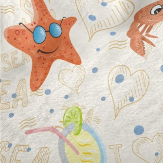 Crab And Starfish Minky