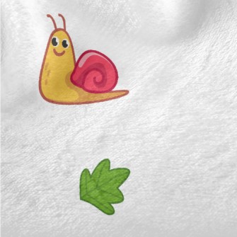 Mini Snail Leaves Minky