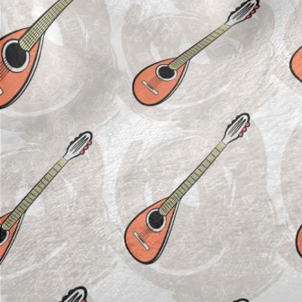 Small Cute Guitar Minky