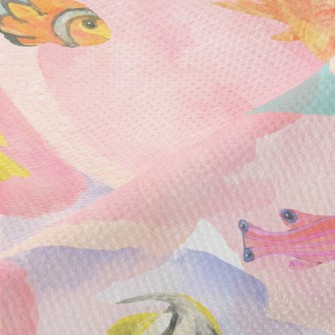 Watercolor Stained Fish Piqué