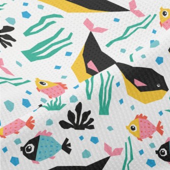 Rare Sea Creatures Piqué