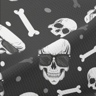 Skull Wearing Sunglasses Piqué