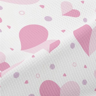 Geometric Color Matching Heart Piqué
