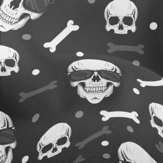 Skull Wearing Sunglasses Lightweight Performance Linen