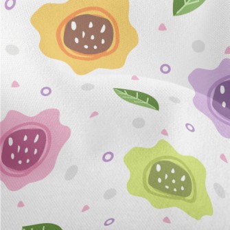 Irregular Flowers Lightweight Performance Linen