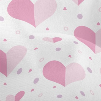 Geometric Color Matching Heart Lightweight Performance Linen