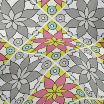High Contrast Flowers Lightweight Performance Linen