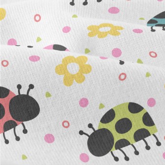 Colorful Ladybugs And Flowers Modern Jersey