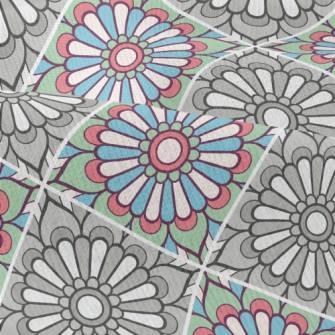 Contrasting Color Flowers Modern Jersey