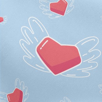 Hand Drawn Love Wings Pongee