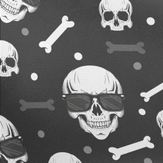 Skull Wearing Sunglasses Pongee