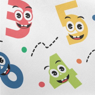 Funny Digital Emoticons Pongee