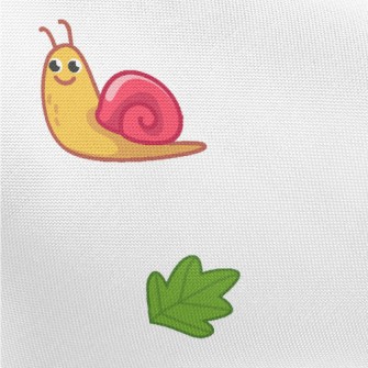 Mini Snail Leaves Pongee