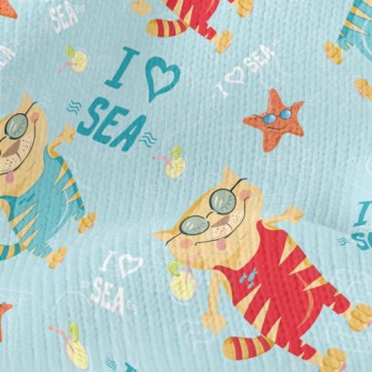 Cats Love The Ocean Stretch Jersey