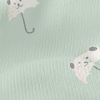 Bear Shaped Umbrella Stretch Jersey