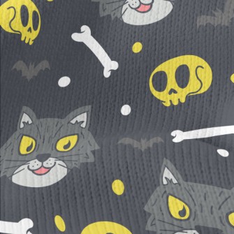 Evil Cat Skeleton Stretch Jersey