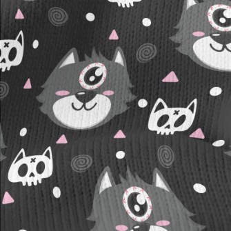 Halloween One-eyed Cat Stretch Jersey
