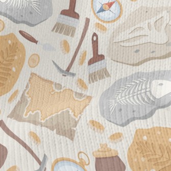 Digging For Dinosaur Fish Foss Stretch Jersey