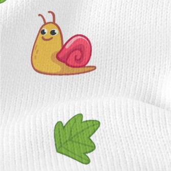 Mini Snail Leaves Stretch Jersey
