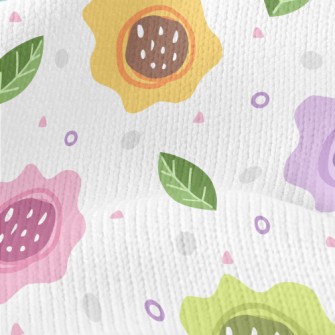 Irregular Flowers Stretch Jersey