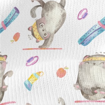 Sports Yoga Cat Stretch Jersey